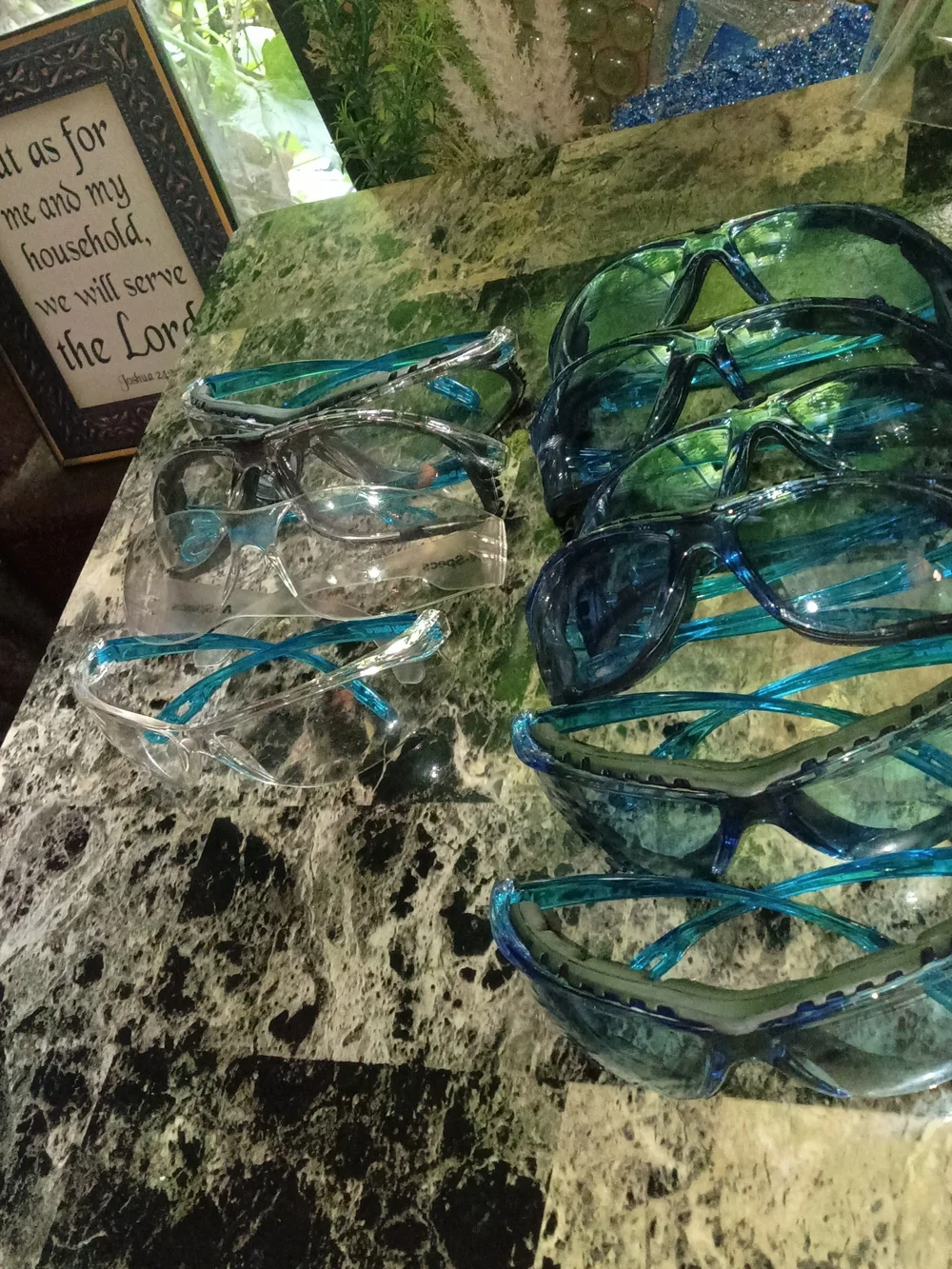 Clear and Blue Tinted Safety Glasses  - Bundle